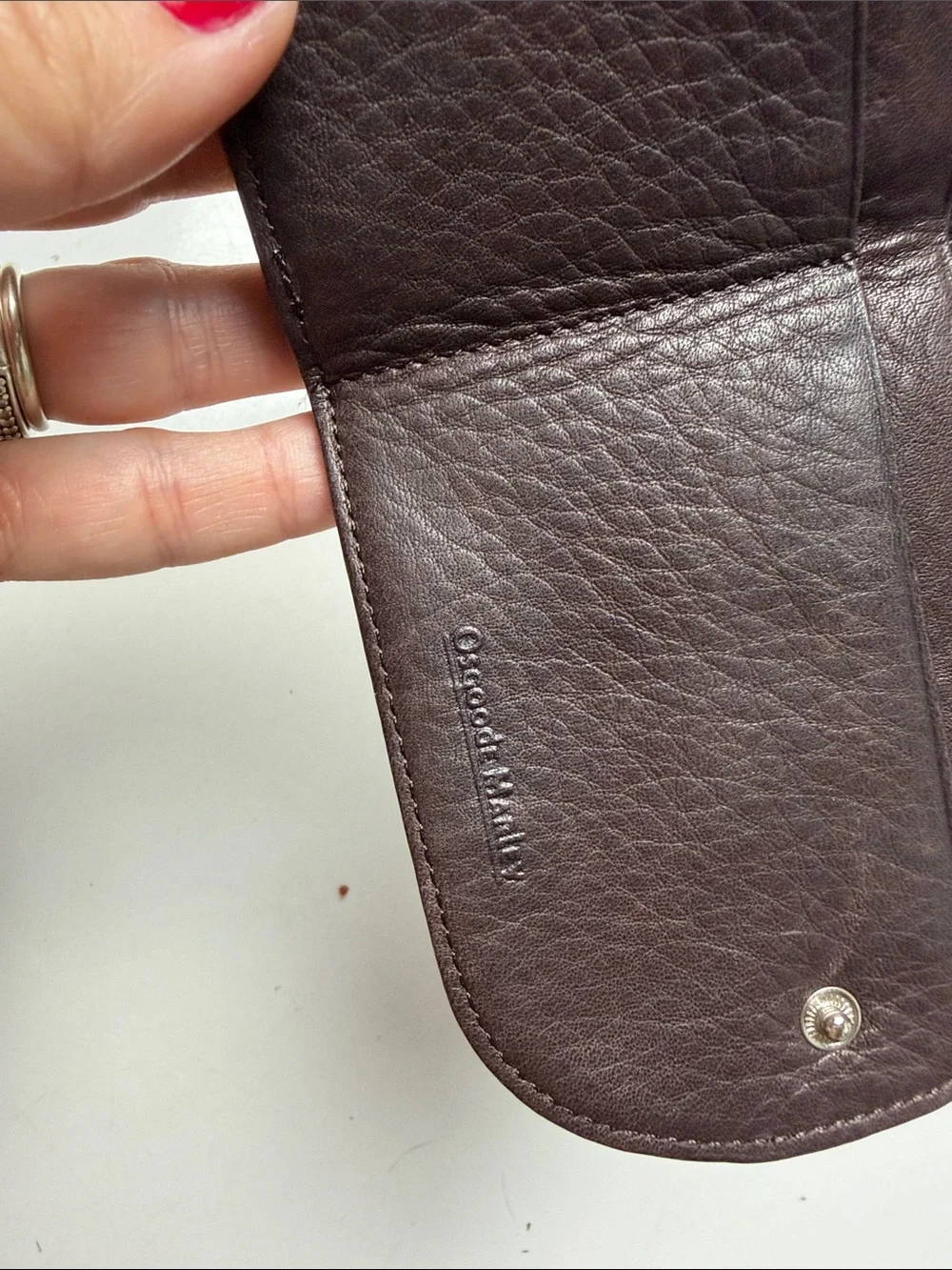 Osgood Marley mens coin bifold wallet